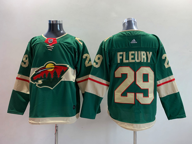 Men's Minnesota Wild Marc Andre Fleury #29 Green Home Breakaway Jersey